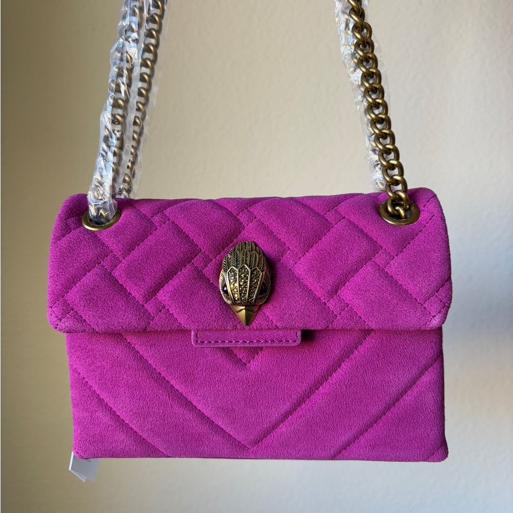 Kurt Geiger London mini Kensington pink leather bag